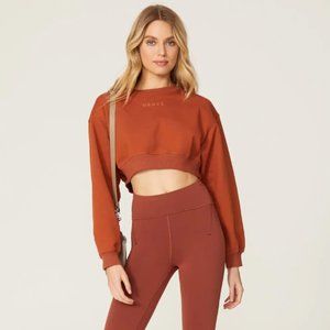 Herve Leger Crop Logo Sweatshirt - New Without Tags